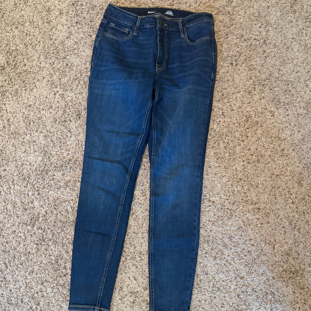 Old Navy Women's Skinny Jeans In Deep Blue